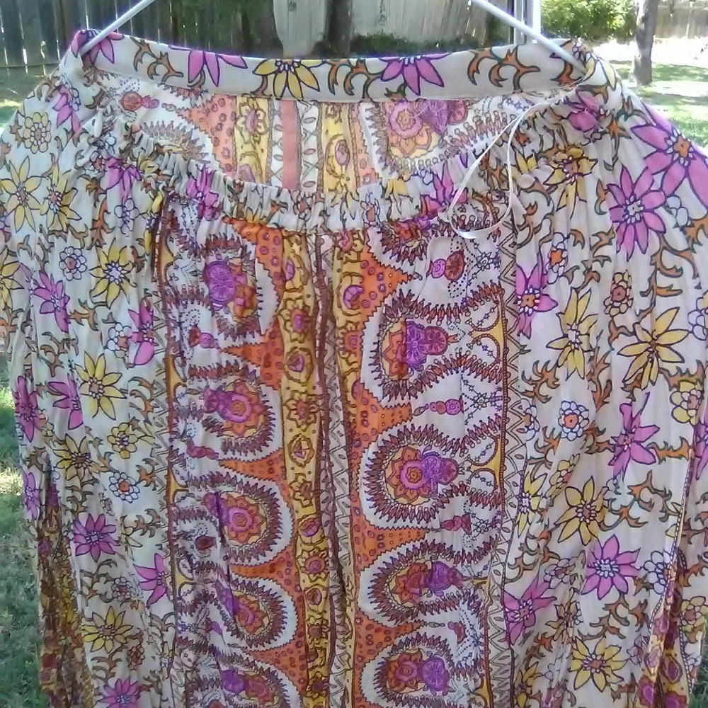 Beautiful Rare Vintage Spell Boho Blossom skirt - Picture 6 of 9
